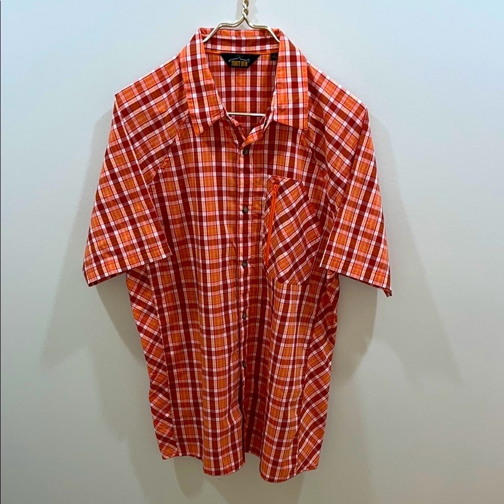 Orvis Men’s Cotton Polyester Blend Weather Resistant Outdoor Snap Front Shirt. M